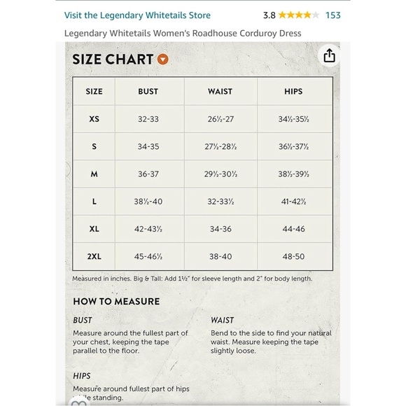 Legendary Whitetails Roadhouse Corduroy snap front Dress in rust size S/M - Picture 10 of 14